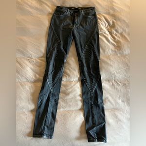 Size 27 Black Moto Jeans
